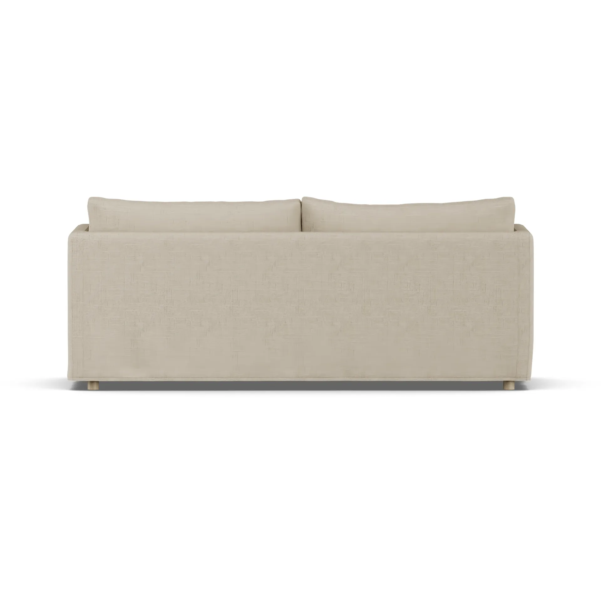 Sofá Linnevik, Bern Beige 0341-roble blanco aceitado, 3 plazas, con faldón 1898