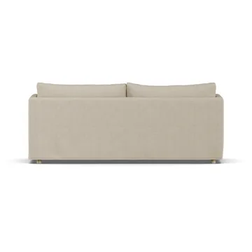 Sofá Linnevik - Bern Beige 0341-roble blanco aceitado, 3 plazas, con faldón - 1898