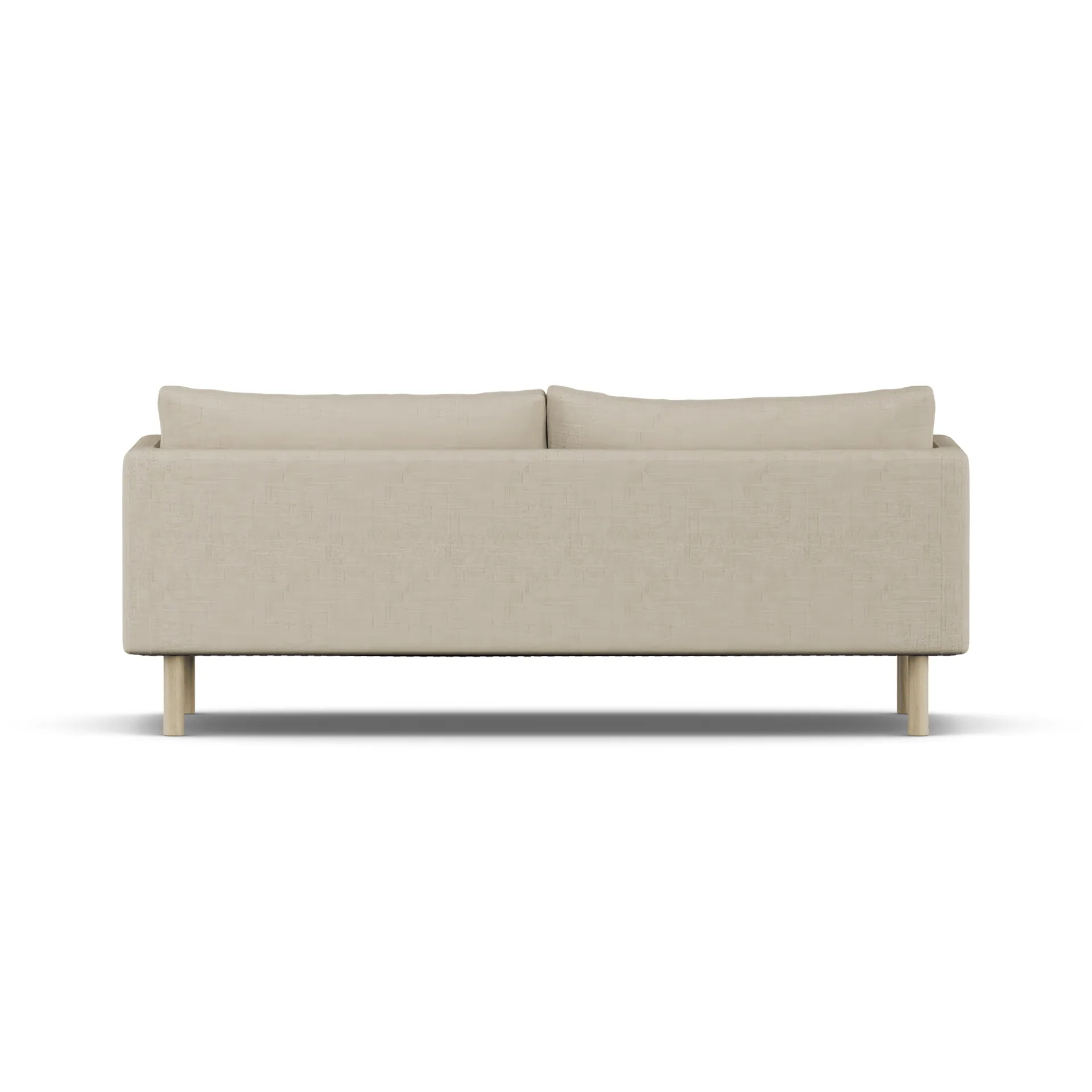 Sofá Linnevik, Bern Beige 0341-roble blanco aceitado, 3 plazas, sin faldón 1898