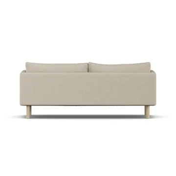 Sofá Linnevik - Bern Beige 0341-roble blanco aceitado, 3 plazas, sin faldón - 1898