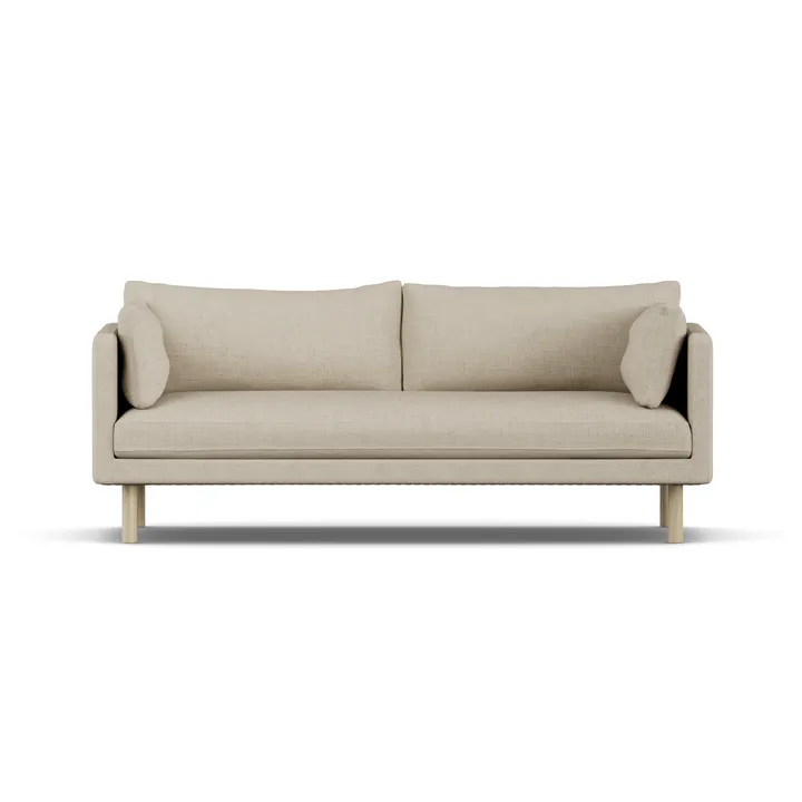 Sofá Linnevik - Bern Beige 0341-roble blanco aceitado, 3 plazas - 1898