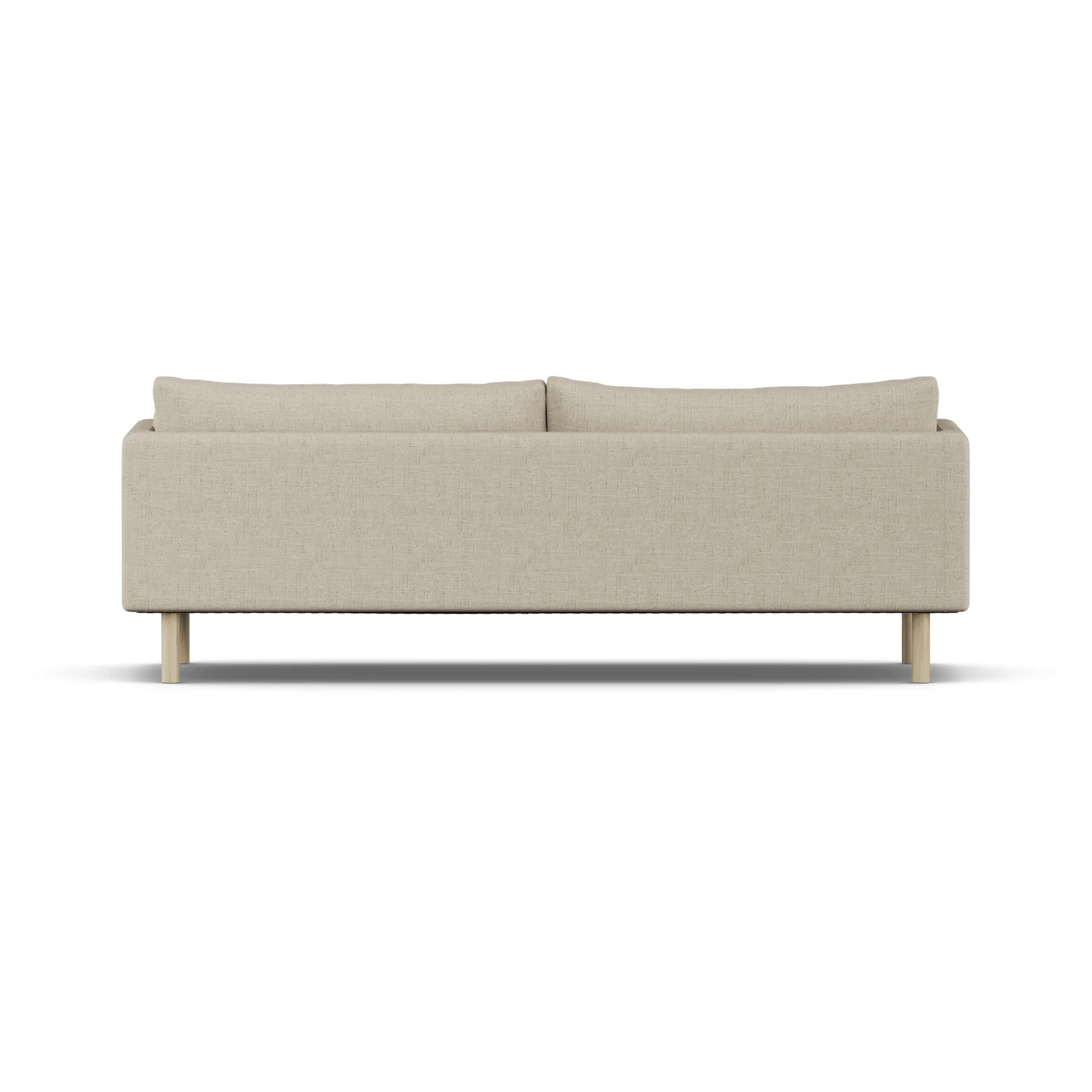 Sofá Linnevik, Bern Beige 0341-roble blanco aceitado, 4 plazas, sin faldón 1898