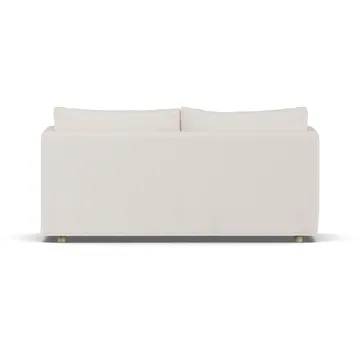 Sofá Linnevik - Caleido Beige 9600-roble blanco aceitado, 2 plazas, con faldón - 1898