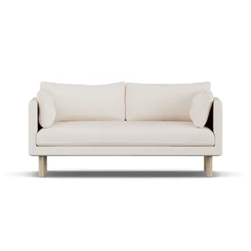 Sofá Linnevik - Caleido Beige 9600-roble blanco aceitado, 2 plazas, sin faldón - 1898