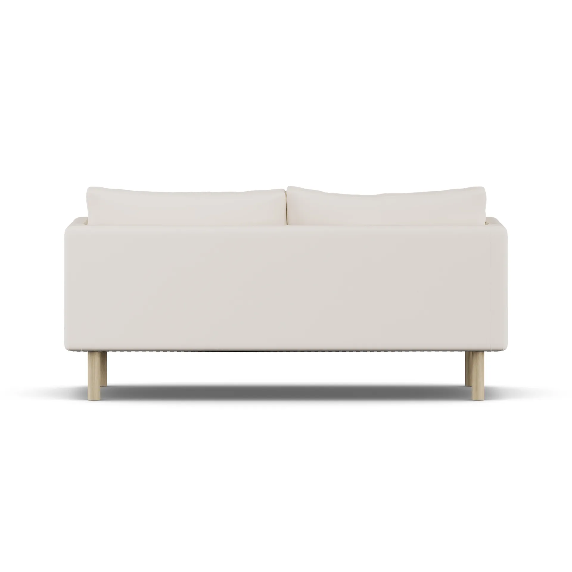 Sofá Linnevik, Caleido Beige 9600-roble blanco aceitado, 2 plazas, sin faldón 1898