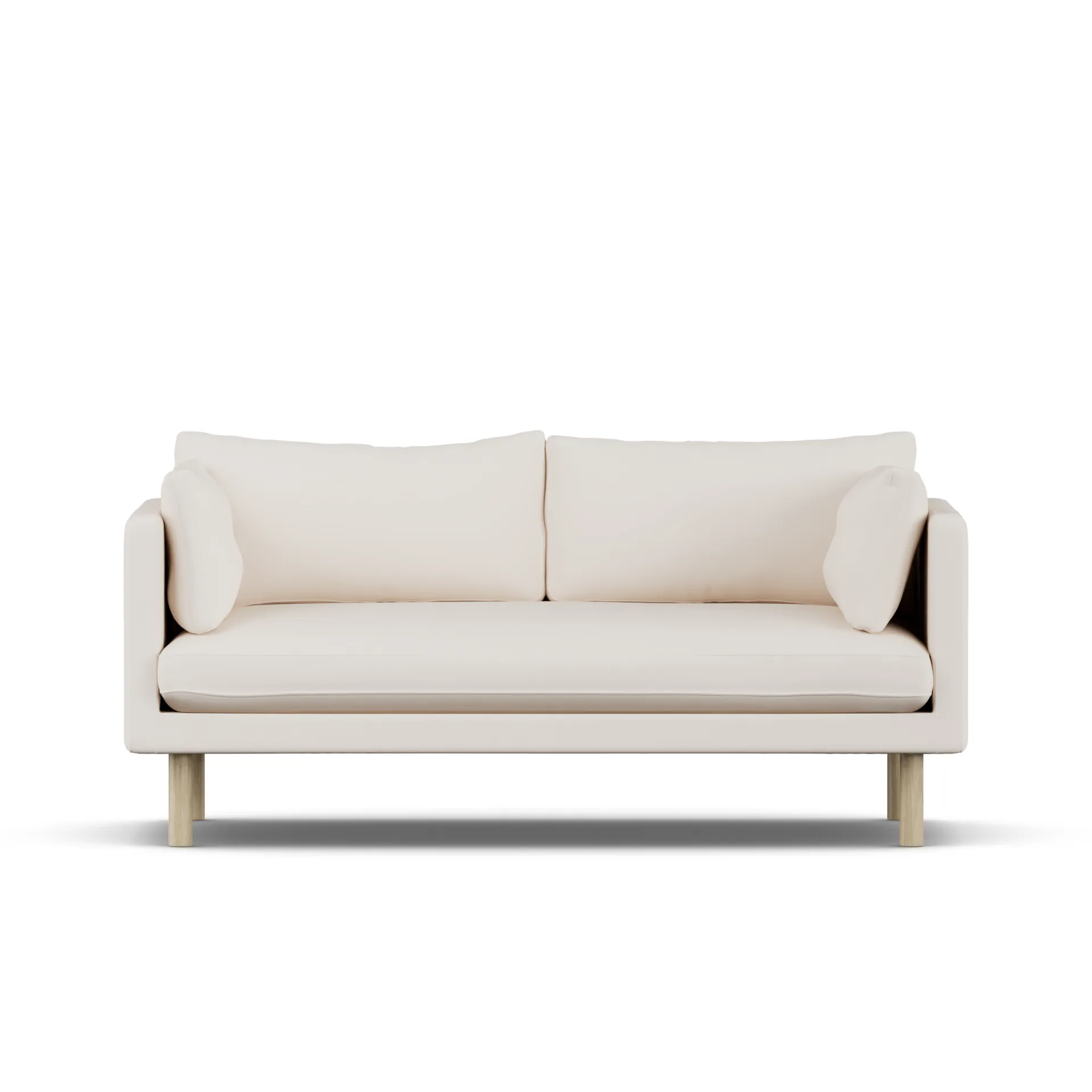 Sofá Linnevik, Caleido Beige 9600-roble blanco aceitado, 2 plazas 1898