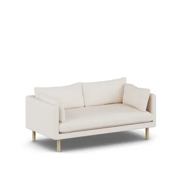 Sofá Linnevik - Caleido Beige 9600-roble blanco aceitado, 2 plazas - 1898