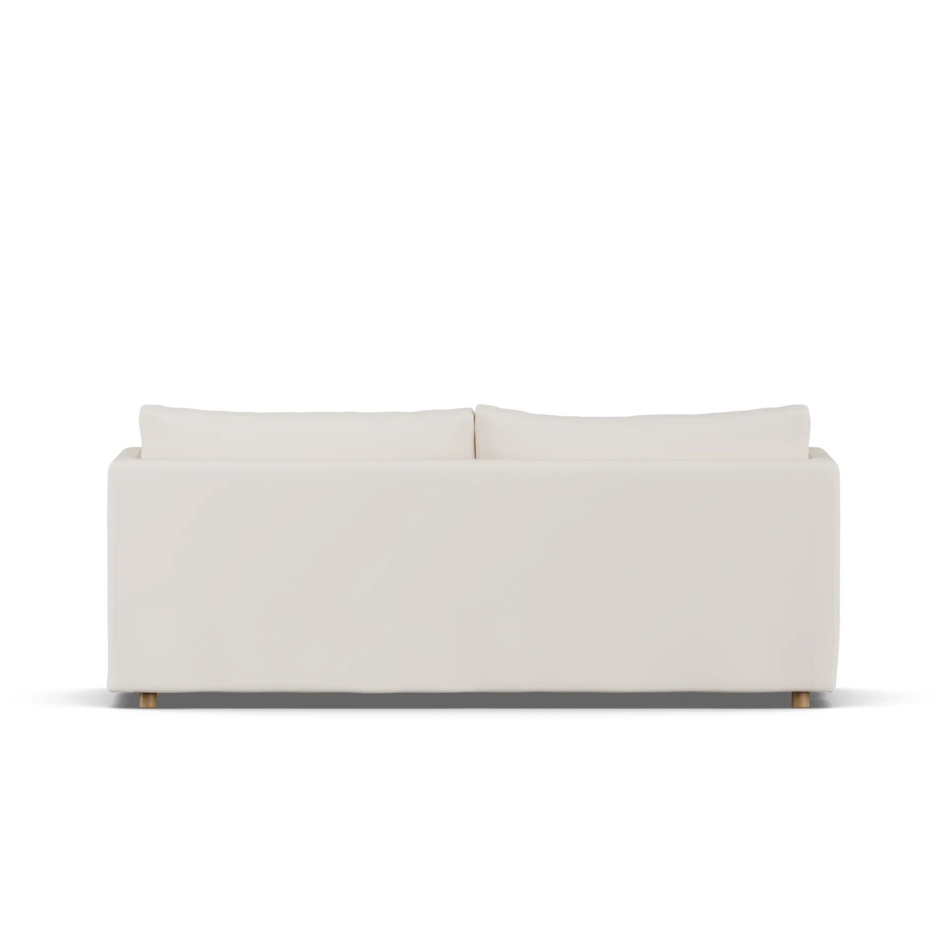Sofá Linnevik, Caleido beige 9600-roble blanco aceitado, 3 plazas, con faldón 1898