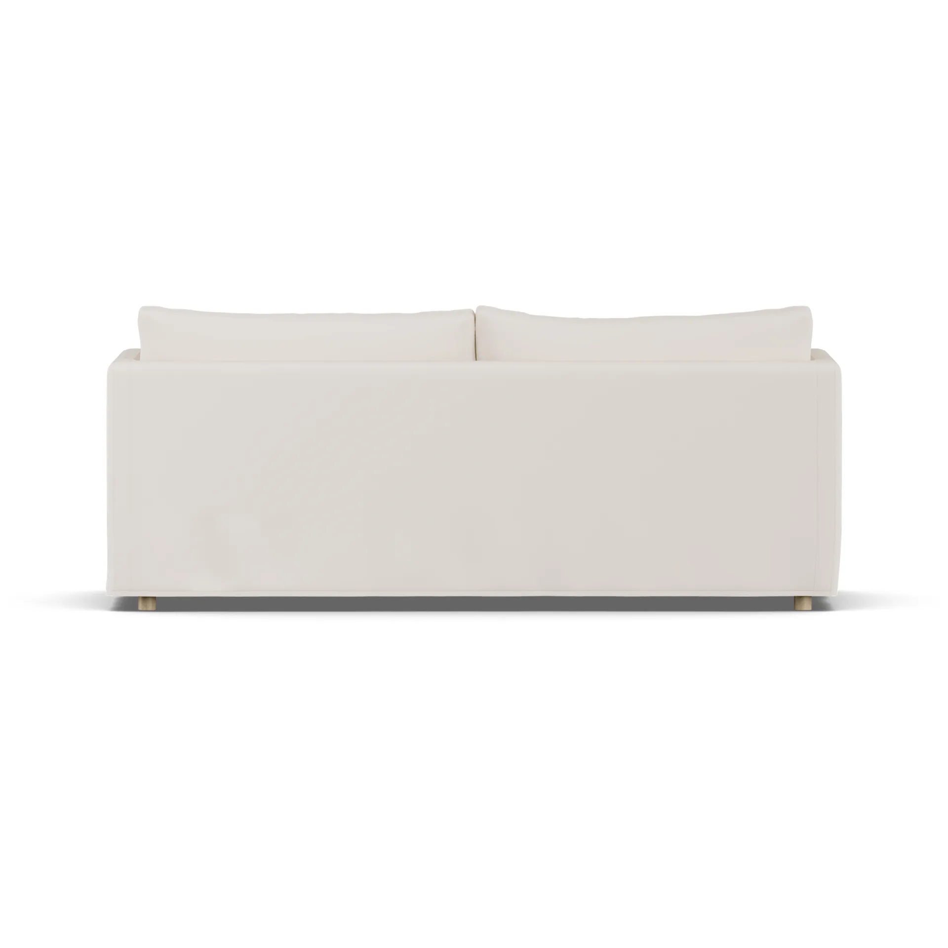 Sofá Linnevik, Caleido beige 9600-roble blanco aceitado, 3 plazas, con faldón 1898