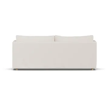 Sofá Linnevik - Caleido beige 9600-roble blanco aceitado, 3 plazas, con faldón - 1898