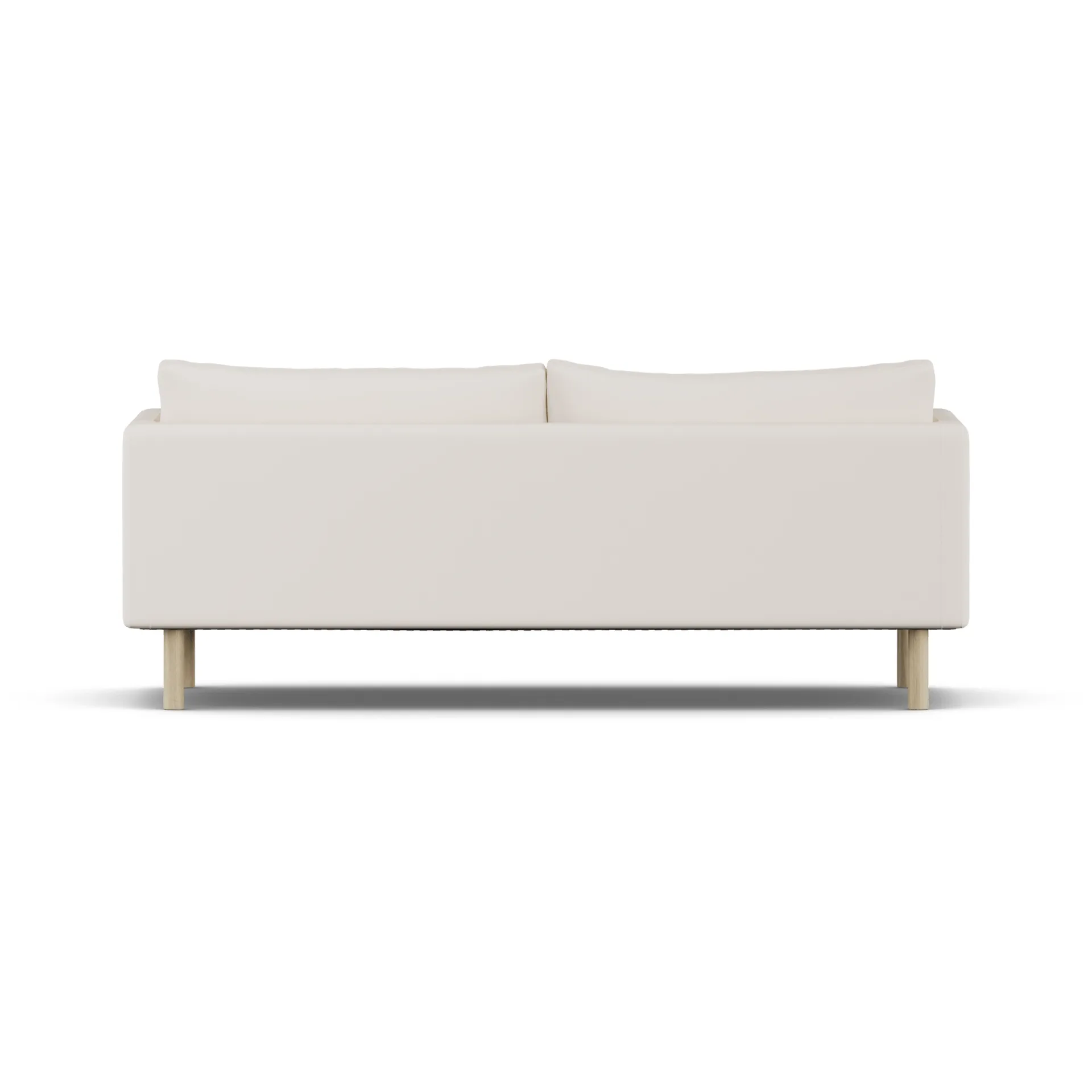 Sofá Linnevik, Caleido Beige 9600-roble blanco aceitado, 3 plazas, sin faldón 1898