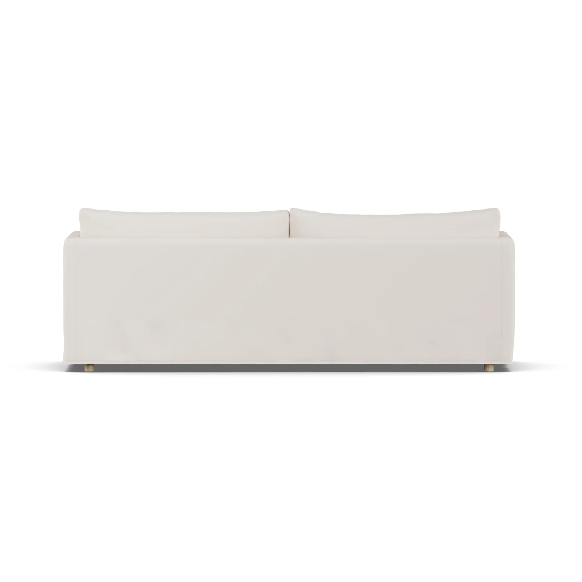 Sofá Linnevik, Caleido beige 9600-roble blanco aceitado, 4 plazas, con faldón 1898
