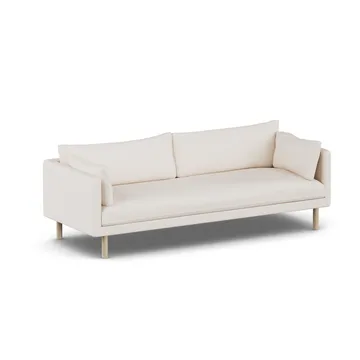 Sofá Linnevik - Caleido Beige 9600-roble blanco aceitado, 4 plazas, sin faldón - 1898