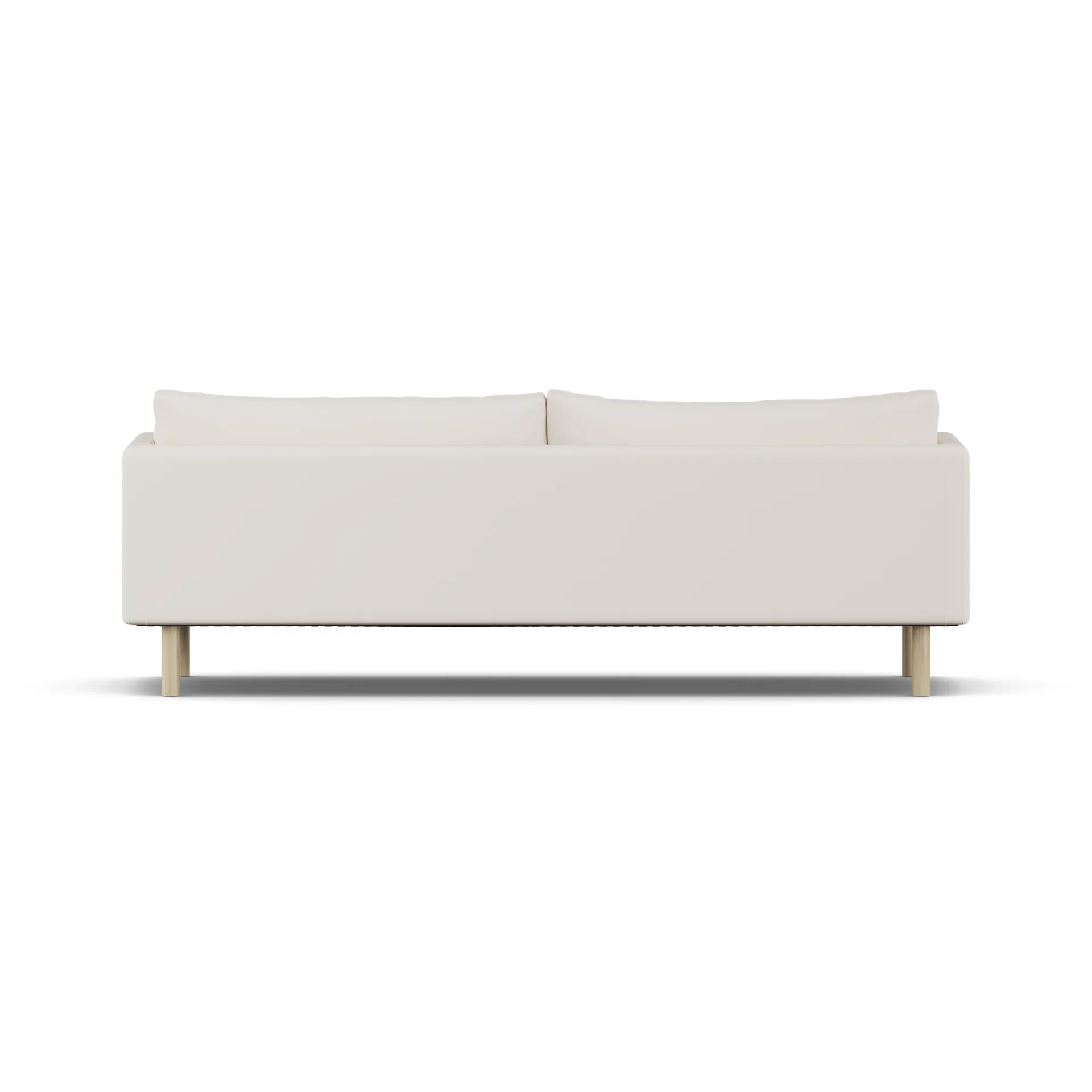 Sofá Linnevik, Caleido Beige 9600-roble blanco aceitado, 4 plazas, sin faldón 1898