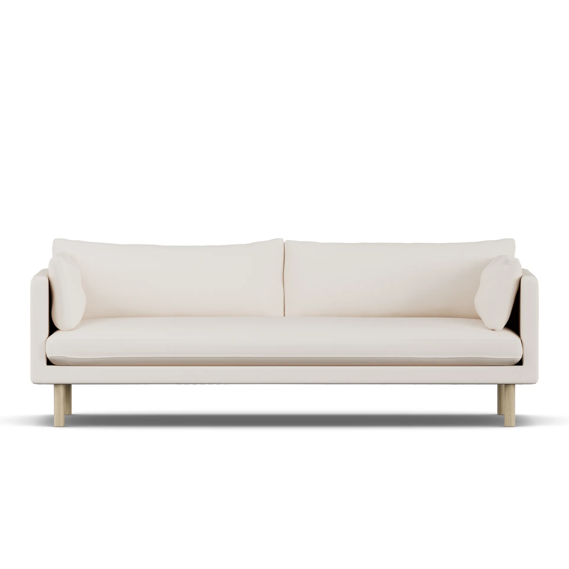 Sofá Linnevik, Caleido Beige 9600-roble blanco aceitado, 4 plazas 1898