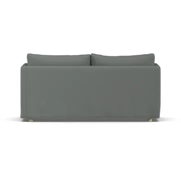 Sofá Linnevik - Caleido Grey 1240-roble blanco aceitado, 2 plazas, con faldón - 1898