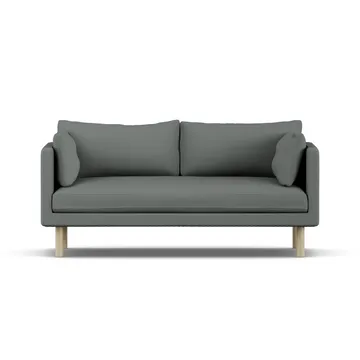 Sofá Linnevik - Caleido Grey 1240-roble blanco aceitado, 2 plazas, sin faldón - 1898