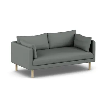 Sofá Linnevik - Caleido Grey 1240-roble blanco aceitado, 2 plazas, sin faldón - 1898