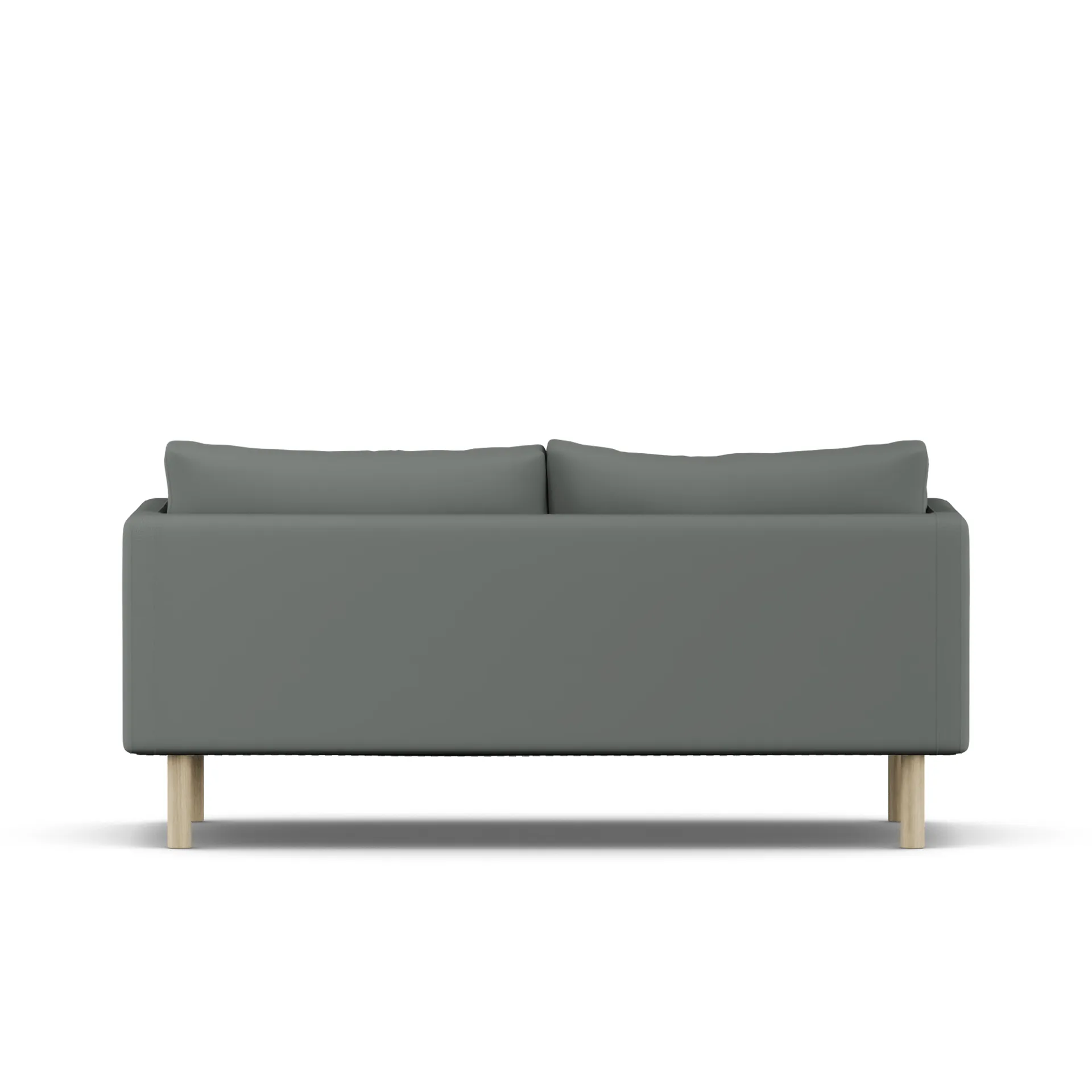 Sofá Linnevik, Caleido Grey 1240-roble blanco aceitado, 2 plazas, sin faldón 1898