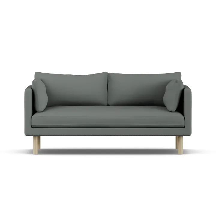 Sofá Linnevik - Caleido Grey 1240-roble blanco aceitado, 2 plazas - 1898