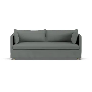 Sofá Linnevik - Caleido Grey 1240-roble blanco aceitado, 3 plazas, con faldón - 1898