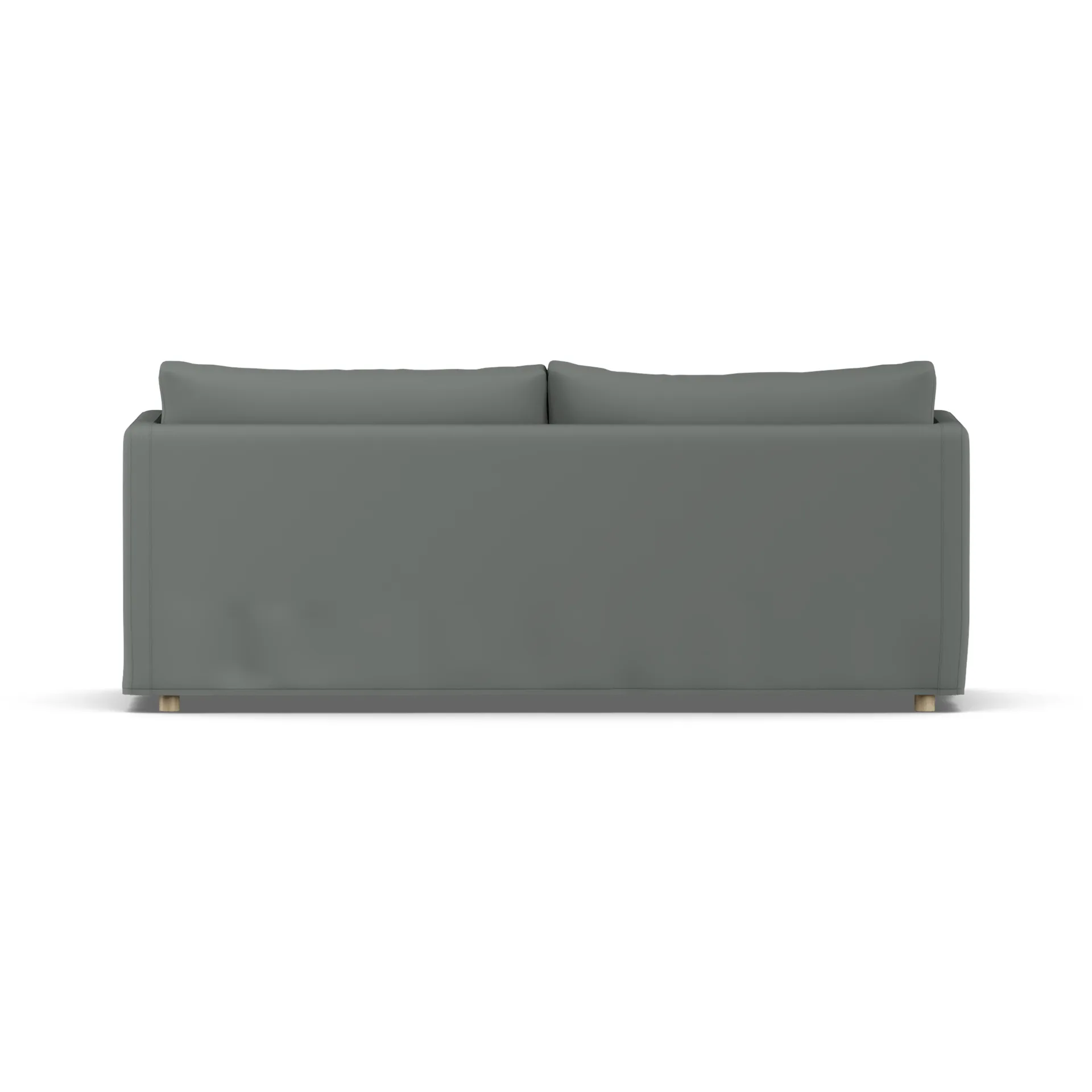 Sofá Linnevik, Caleido Grey 1240-roble blanco aceitado, 3 plazas, con faldón 1898