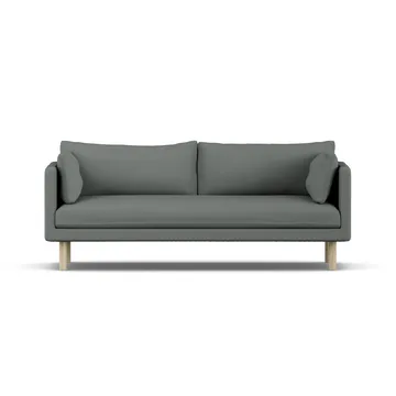 Sofá Linnevik - Caleido Grey 1240-roble blanco aceitado, 3 plazas, sin faldón - 1898
