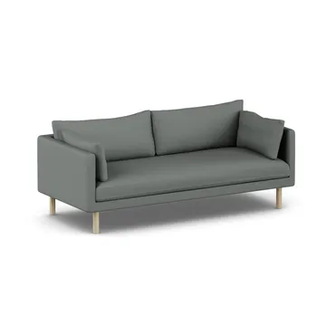 Sofá Linnevik - Caleido Grey 1240-roble blanco aceitado, 3 plazas, sin faldón - 1898