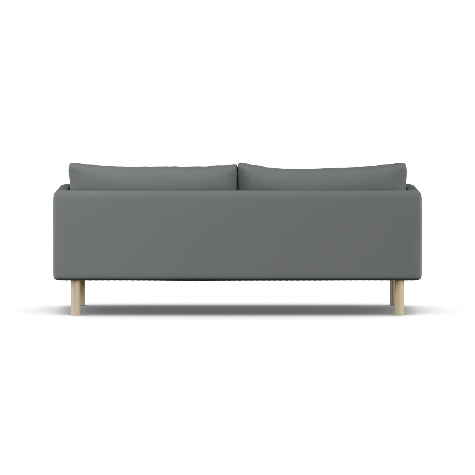 Sofá Linnevik, Caleido Grey 1240-roble blanco aceitado, 3 plazas, sin faldón 1898