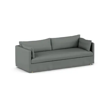 Sofá Linnevik - Caleido grey 1240-roble blanco aceitado, 4 plazas, con faldón - 1898
