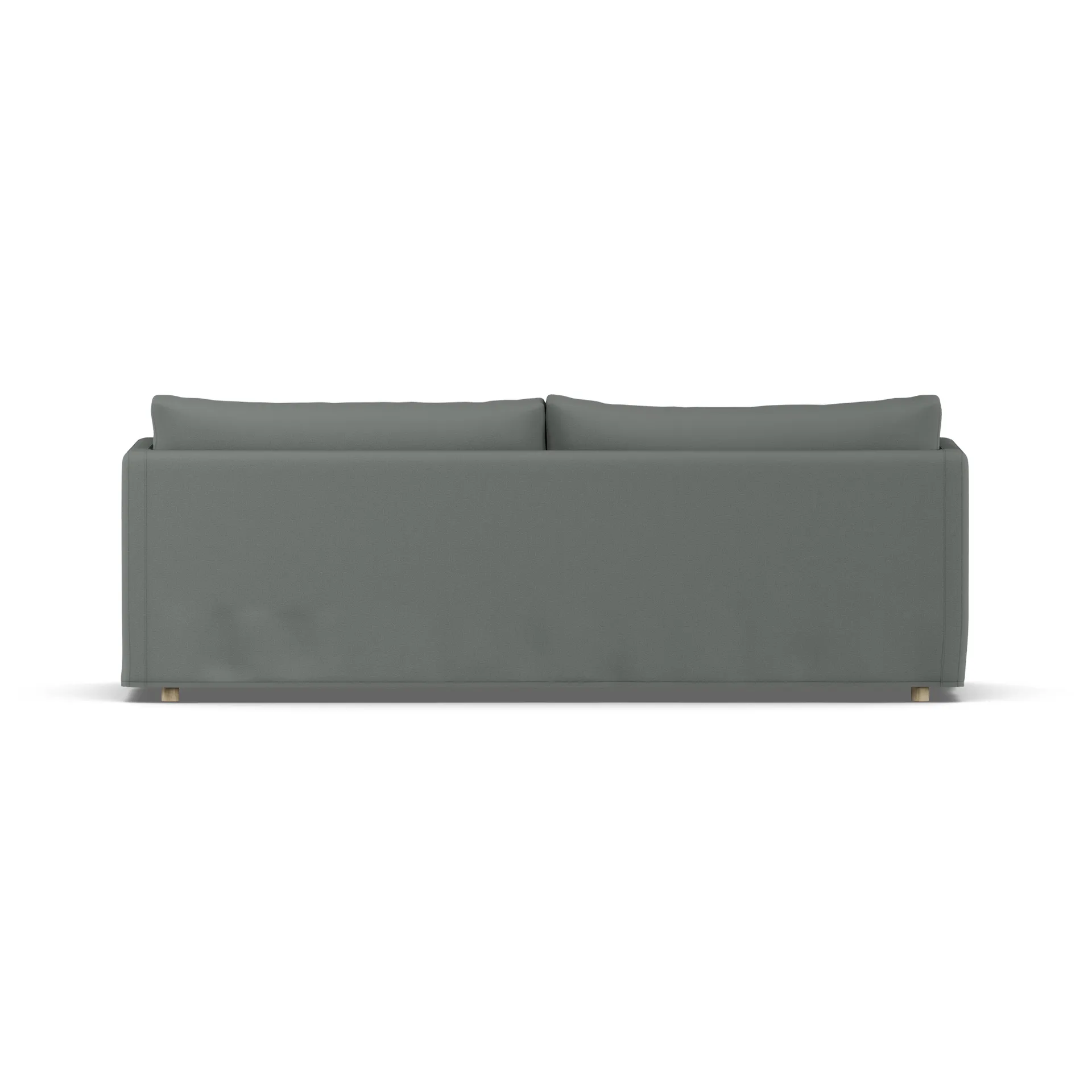 Sofá Linnevik, Caleido grey 1240-roble blanco aceitado, 4 plazas, con faldón 1898