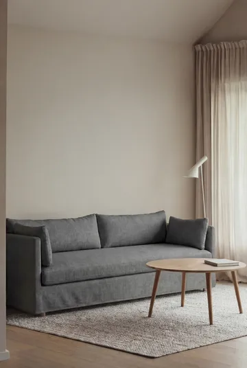 Sofá Linnevik - Caleido grey 1240-roble blanco aceitado, 4 plazas, con faldón - 1898