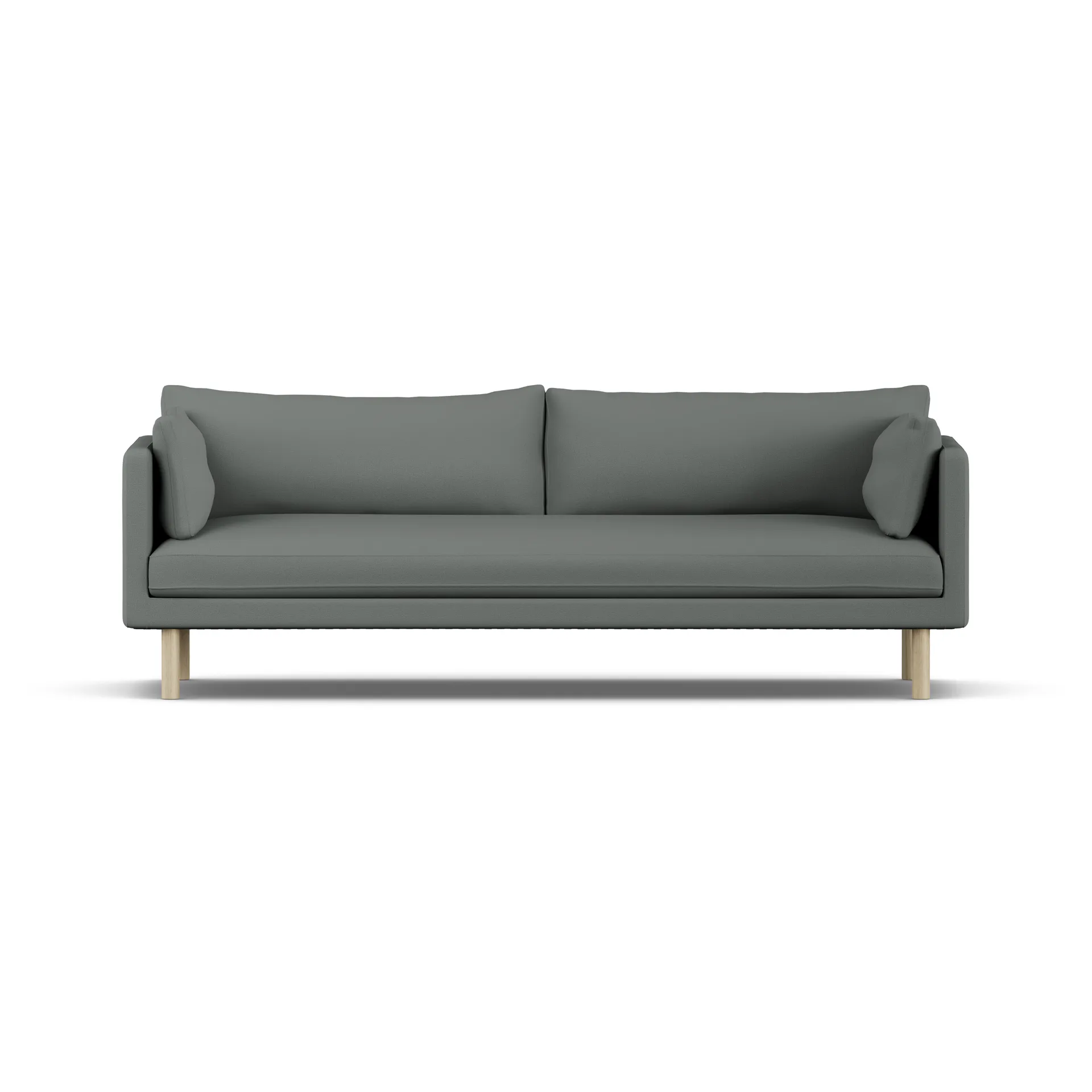 Sofá Linnevik, Caleido Grey 1240-roble blanco aceitado, 4 plazas, sin faldón 1898
