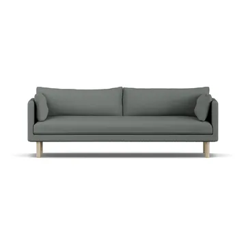 Sofá Linnevik - Caleido Grey 1240-roble blanco aceitado, 4 plazas, sin faldón - 1898