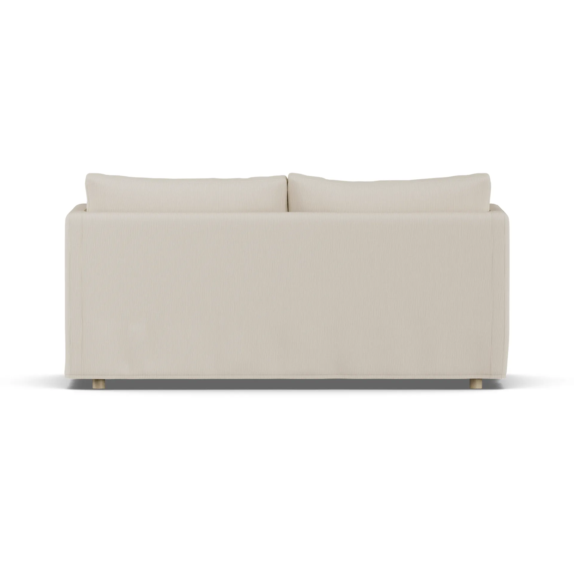 Sofá Linnevik, Jump Beige 1956-roble blanco aceitado, 2 plazas, con faldón 1898