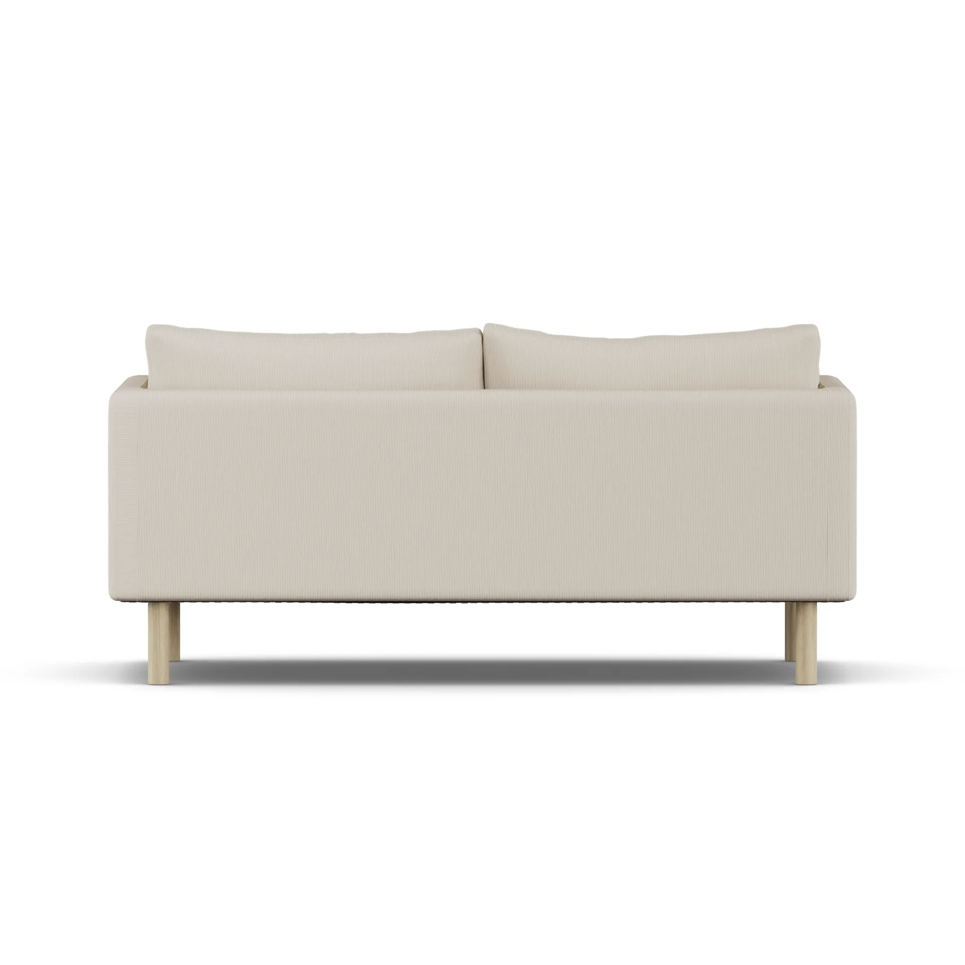 Sofá Linnevik, Jump Beige 1956-roble blanco aceitado, 2 plazas, sin faldón 1898