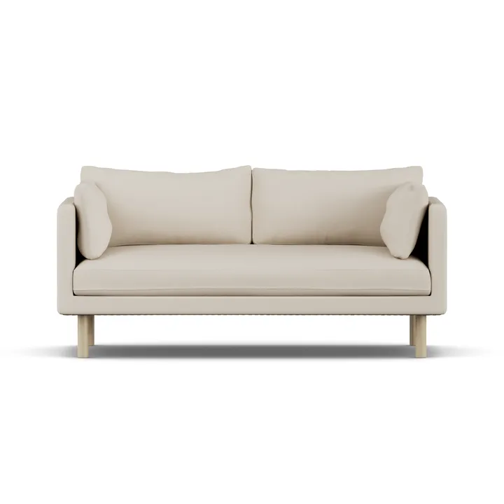 Sofá Linnevik - Jump Beige 1956-roble blanco aceitado, 2 plazas - 1898