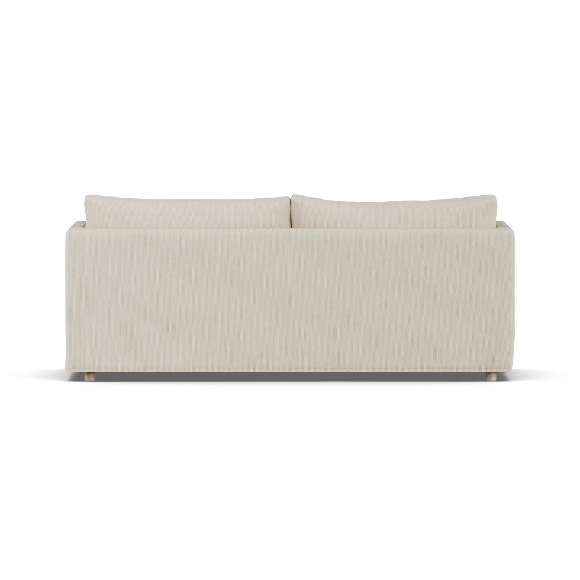 Sofá Linnevik, Jump Beige 1956-roble blanco aceitado, 3 plazas, con faldón 1898