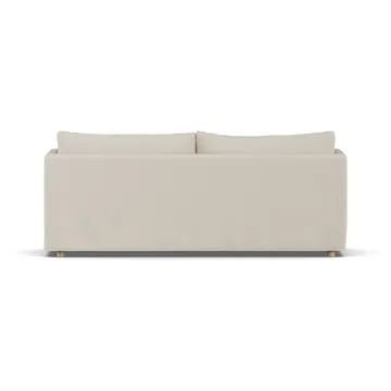 Sofá Linnevik - Jump Beige 1956-roble blanco aceitado, 3 plazas, con faldón - 1898