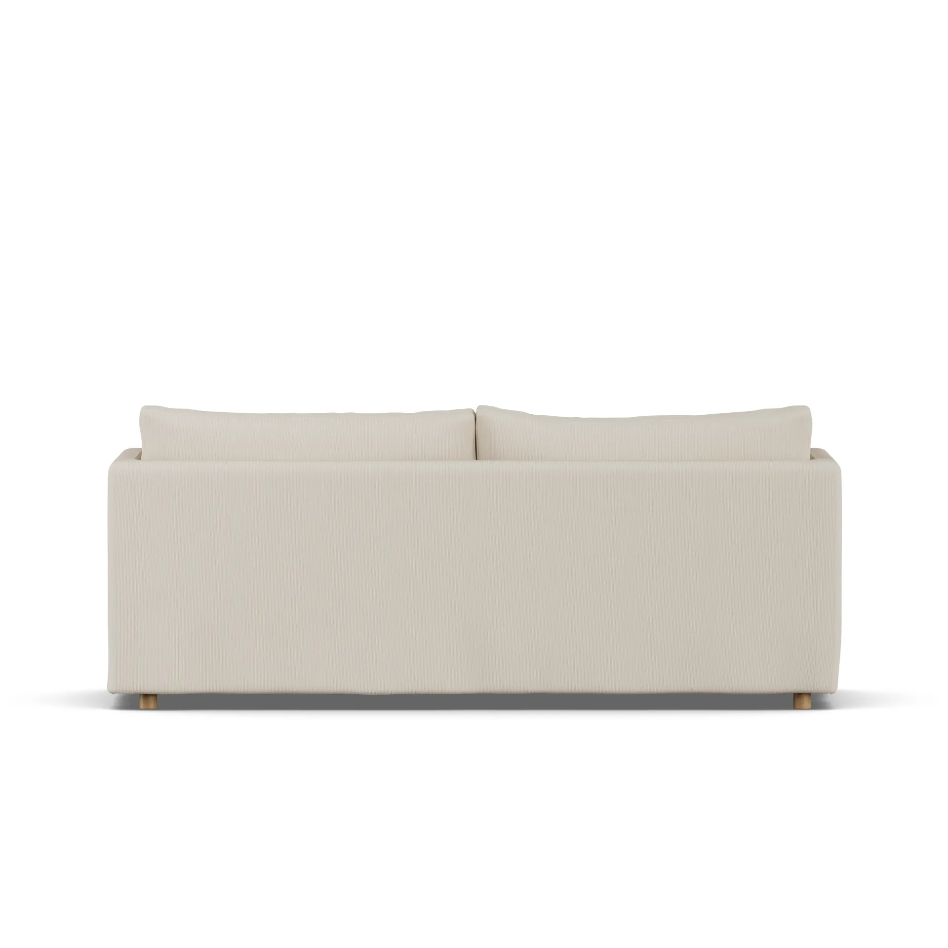 Sofá Linnevik, Jump Beige 1956-roble blanco aceitado, 3 plazas, con faldón 1898