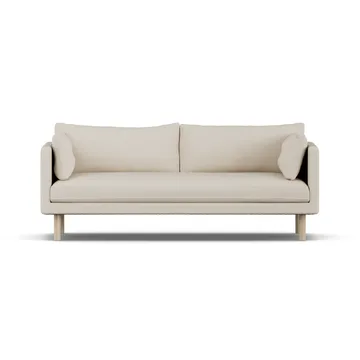 Sofá Linnevik - Jump Beige 1956-roble blanco aceitado, 3 plazas, sin faldón - 1898