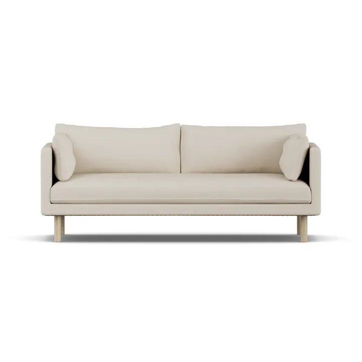 Sofá Linnevik - Jump Beige 1956-roble blanco aceitado, 3 plazas - 1898