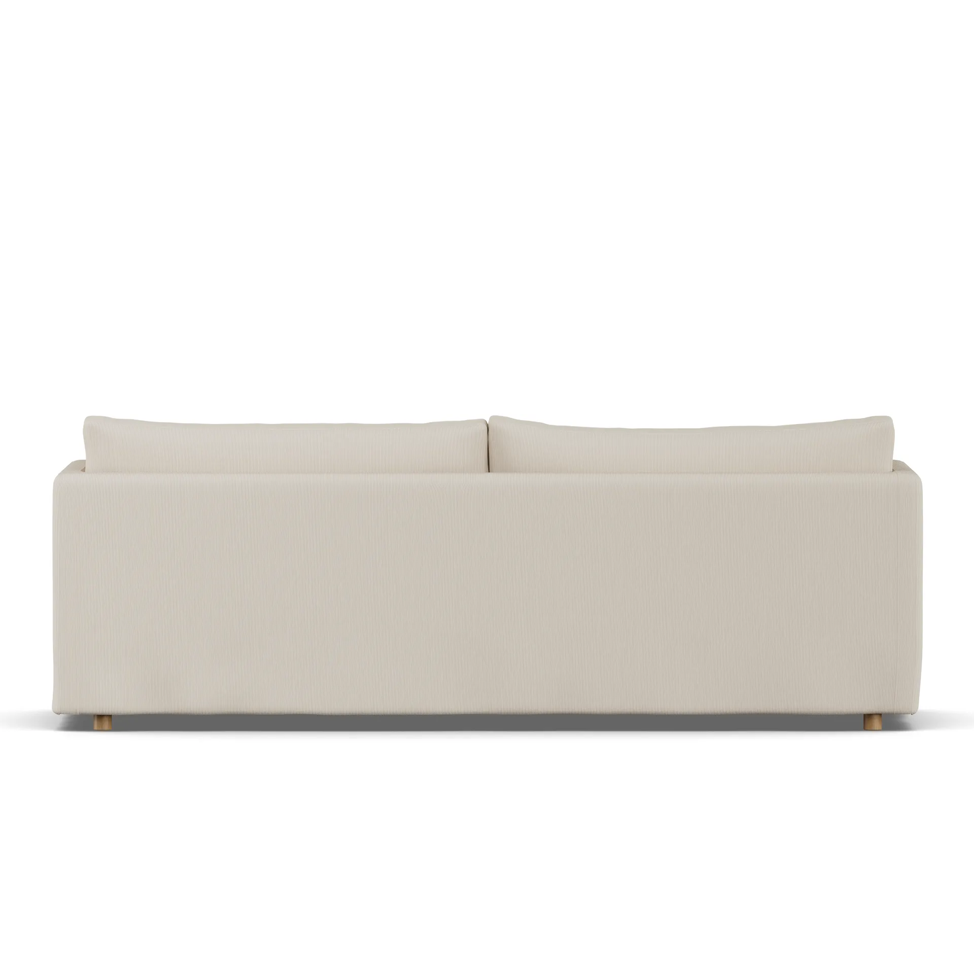 Sofá Linnevik, Jump Beige 1956-roble blanco aceitado, 4 plazas, con faldón 1898