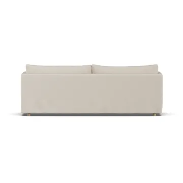 Sofá Linnevik - Jump Beige 1956-roble blanco aceitado, 4 plazas, con faldón - 1898