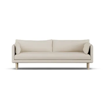 Sofá Linnevik - Jump Beige 1956-roble blanco aceitado, 4 plazas, sin faldón - 1898