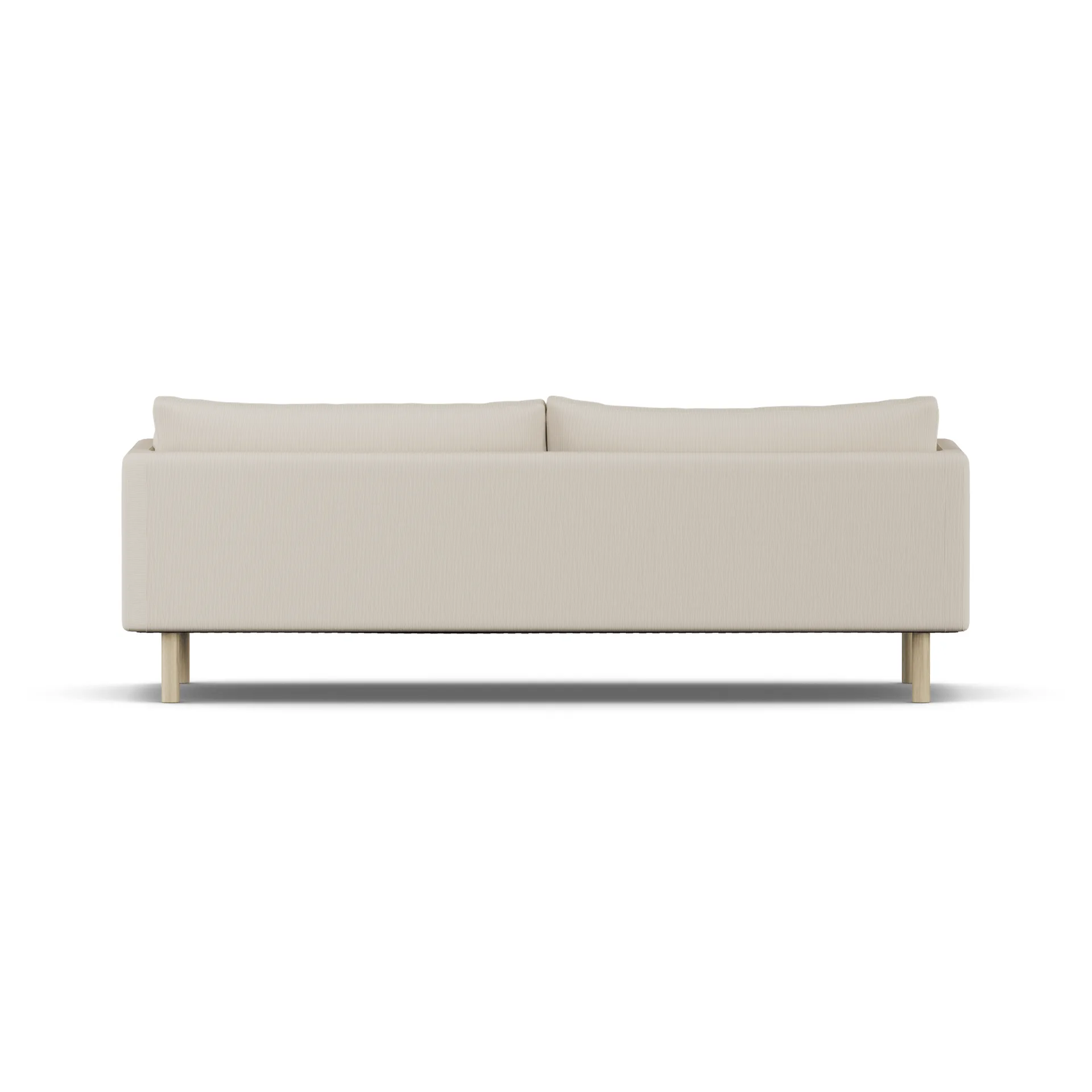 Sofá Linnevik, Jump Beige 1956-roble blanco aceitado, 4 plazas, sin faldón 1898