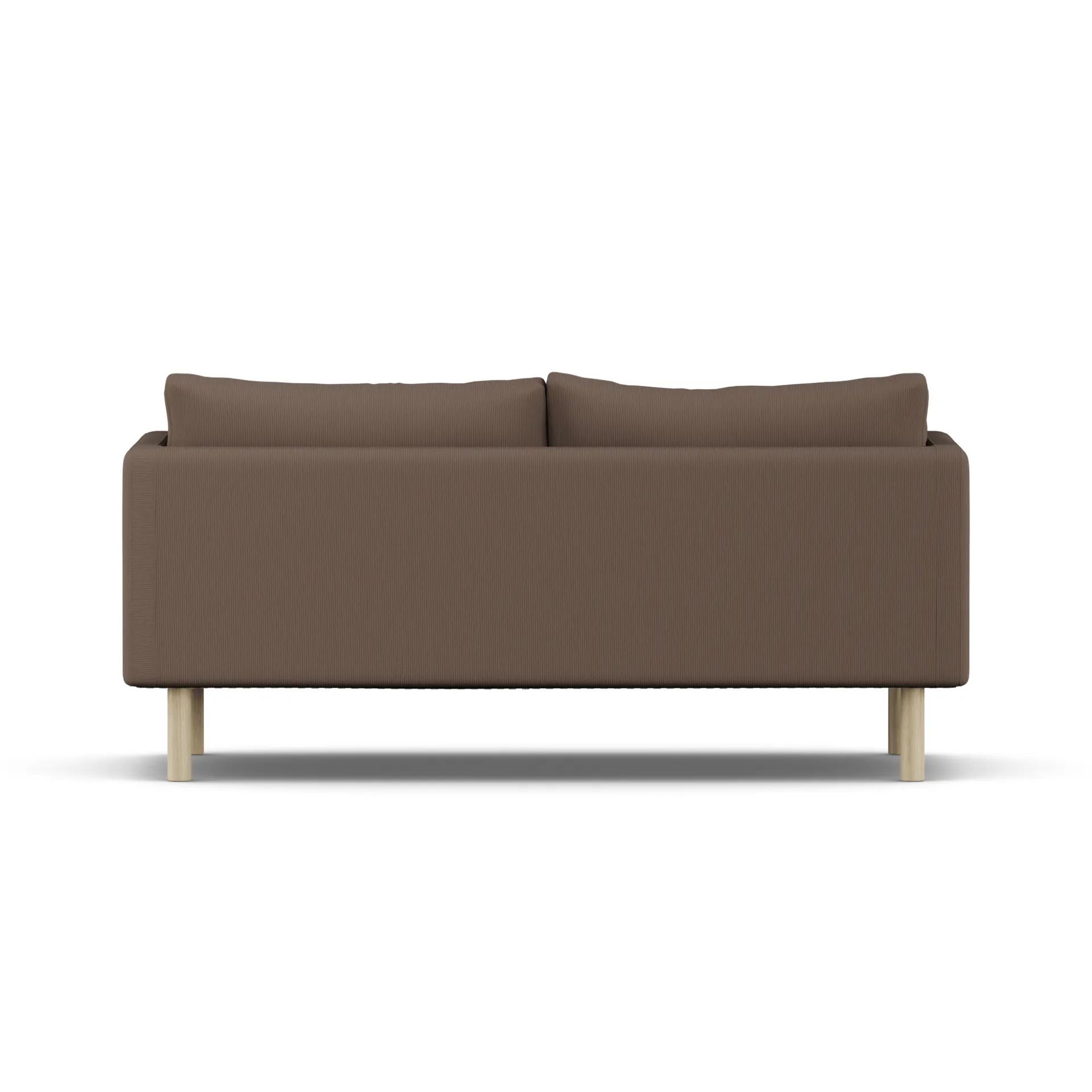 Sofá Linnevik, Jump Brown 1955-roble blanco aceitado, 2 plazas, sin faldón 1898