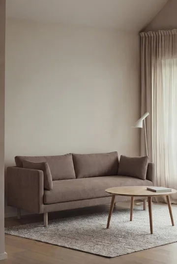 Sofá Linnevik - Jump Brown 1955-roble blanco aceitado, 2 plazas, sin faldón - 1898