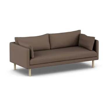 Sofá Linnevik - Jump Brown 1955-roble blanco aceitado, 3 plazas, sin faldón - 1898