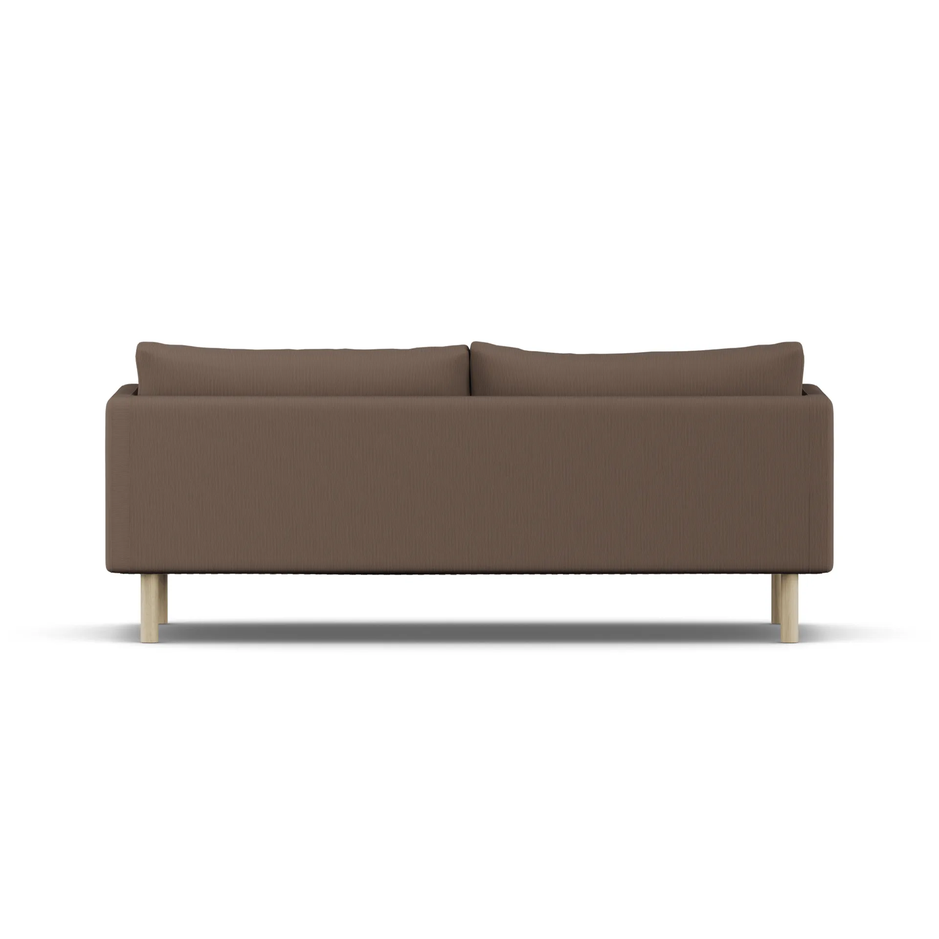 Sofá Linnevik, Jump Brown 1955-roble blanco aceitado, 3 plazas, sin faldón 1898